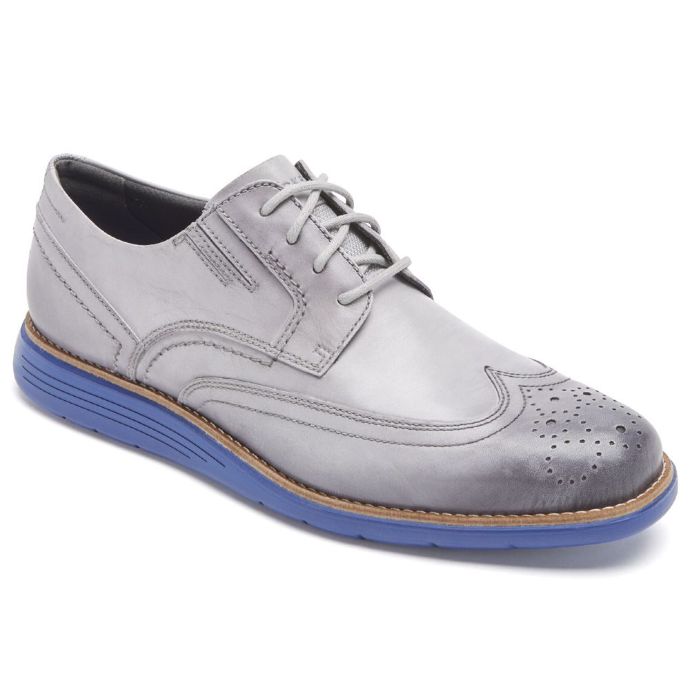 Sapatos Sociais Rockport Homem Prateadas - Total Motion Sport Wingtip - 73219WRCE